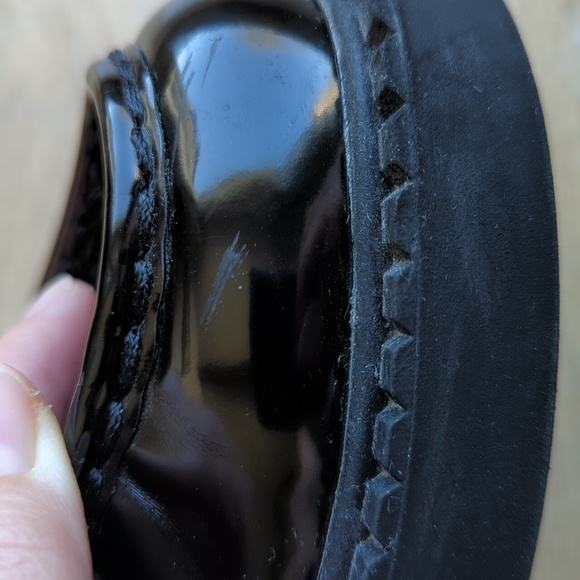 Madden Girl Size 8 Shiny Black Loafers - Picture 11 of 11